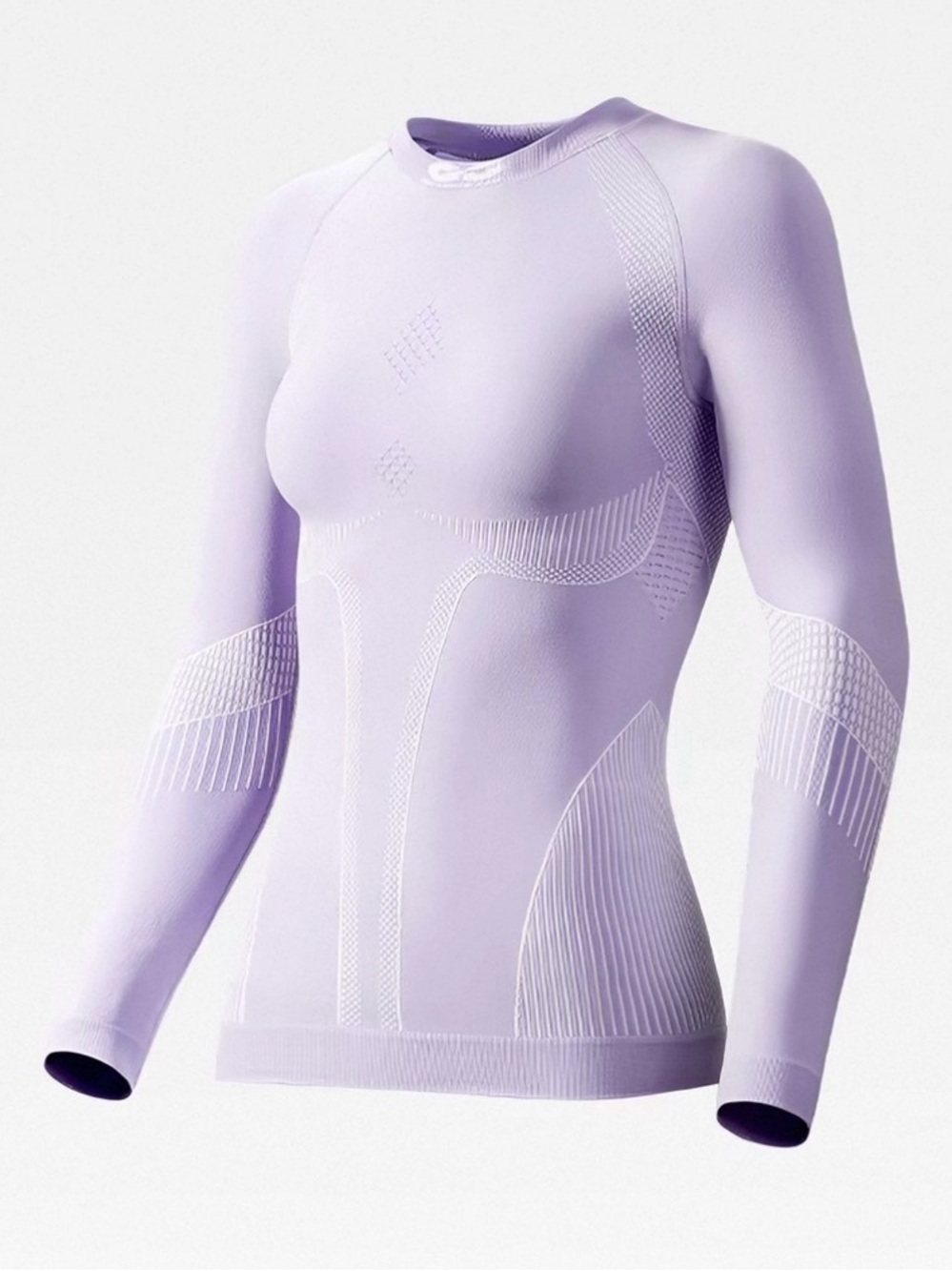 Light Purple Seamless Long Sleeve Women’s Top